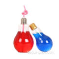 Hot Sale Plastic Juice Pet -flaskor glödlampa form